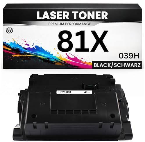 XXL Toner 81X für HP kompatibel Schwarz CF281X / Cartridge 039H wie Original LaserJet Enterprise MFP M630/630dn/605/606 Canon i-SENSYS LBP351dn M630dn