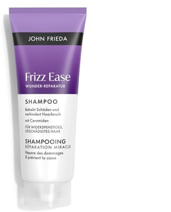 John Frieda Wunder-Reparatur Shampoo - Inhalt: 75 ml - Frizz Ease - Für widerspenstiges, geschädigtes Haar – Ideal für Unterwegs & auf Reisen