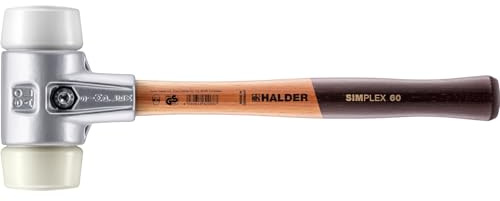 SIMPLEX-Schonhammer, Superplastik/Nylon; mit Aluminiumgehäuse und hochwertigem Holzstiel | D=60 mm | 3178.060