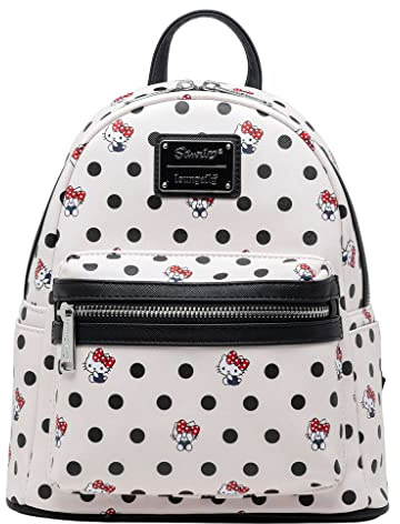 Loungefly x Hello Kitty Polka Dot PU Mini Backpack (One Size, Multi)