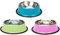 3 Pieces Cat Bowl Stainless Steel Non-Slip and Leak-Proof Cat Food Bowl,Feeding Bowls For Cats， Cat Water Bowl, Multifunctional Pet Food Bowl, Color Food Grade Travel Stainless Steel Food Bowl Cat