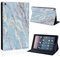 Amazon Fire HD 10 (2019) Flip Leather Case - Smart, Lightweight Shell Stand Cover (9th gen, light blue marble)