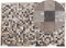 Rechteckiger Teppich aus Kuhfell mehrfarbig Patchwork 160x230 cm braun Armutlu