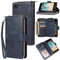 nancencen Handyhülle Kompatibel mit Apple iPhone 7/8 / SE 2020, Lederhülle Flip Cover Brieftasche Hülle Kreditkartenschlitz (9 Karten) für Apple iPhone iPhone SE 2020 Schutzhülle -Blau