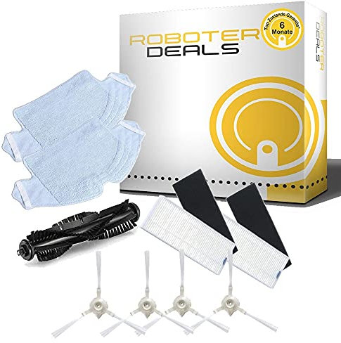 Zubehör Set für Saugroboter 360 S6 Modelle (2x Pad, 2x Filter, 4x Seitenbürste, 1x Hauptbürste)