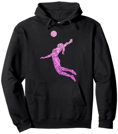 Volleyball Mädchen Volleyballerin Damen Frauen Pullover Hoodie