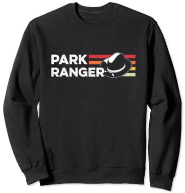 Vintage Ranger Hut Park Retro Forest Nature Forester Woods Sweatshirt