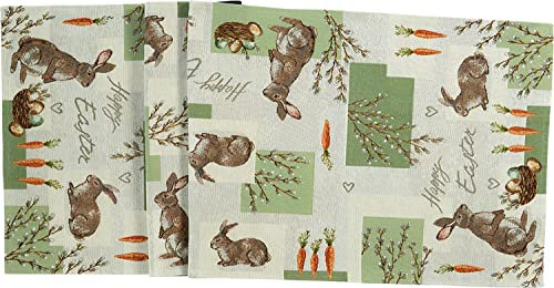 Sander TischläuferKing Carrot Gobelin natur-grün-braun-orange Größe 32x96 cm