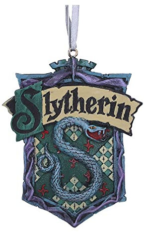 Nemesis Now Harry Potter Slytherin Wappen zum Aufhängen, 8 cm, Grün