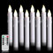 FREEPOWER 8er Weiß LED Stabkerzen mit Fernbedienung Timer Flackern Batteriebetrieben Flammenlose Tafelkerzen Warmweiß Dimmbar Weihnachtsdeko, Outdoor Wasserdicht, 2 x 17cm