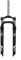 Snow Bike Fat Fork 26 Inch 4.0 Tire E-Bike Suspension Fork 100mm Travel Disc Brake 1-1/8 Steerer QR 91135mm (Color : Black 26inch)