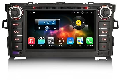 Erisin 7 Pulgadas 8 Núcleos Android 14 GPS Navegación Estéreo de Automóvil DVD Reproductor para Toyota Auris Apoyo Pantalla táctil IPS Wireless CarPlay Android Auto Bluetooth CD WiFi DSP DAB+ 64GB ROM