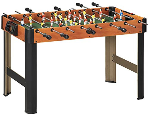 HOMCOM Biliardino Calcio Balilla per Bambini con Manopole Antiscivolo, Segnapunti e Palline Incorporate, 118x104x69cm