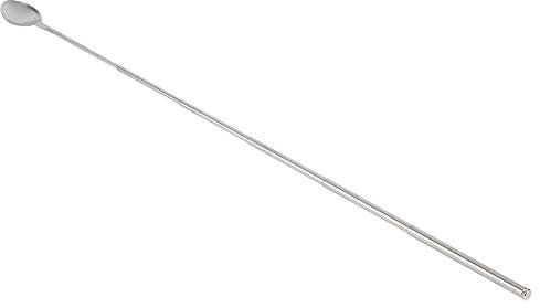 cuillère à mélanger télescopique de 62 cm de long,Cuillère en acier inoxydable, cuillère à soupe, cuillères extensibles pour fournitures de vaisselle de barbecue, comique grande cuillère quenelle
