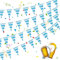 30M Oktoberfest Deko Wimpelkette Blau Weiß Girlande, 3 Stück 10m Oktoberfest Wimpelkette Bayrische Deko, Flagge 20 x 30 cm, Oktoberfest Bayrische Dekoration für Bierfest Innen Outdoor