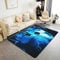 Gamer Area Rug 100x150cm Blue Lightning Gamepad Living Room Rugs for Bedroom Home Decorative Modern Game Console Controller Carpet Ultra Soft Non-Slip Indoor Floor Mat