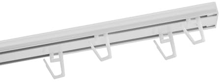 SN DECO-Wendeschiene LAR, 2/1 läufig, weiß, vorgebohrt, Innenlauf, Vorhangschiene (350 cm (2x175))
