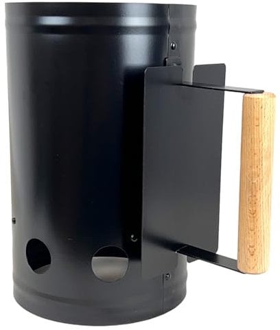 Easy Shopping® Chimney Starter Quick Start Barbecue BBQ Grill Charcoal Burner Food Lighter Coal Wood Handle Extra Large Perfect Tool