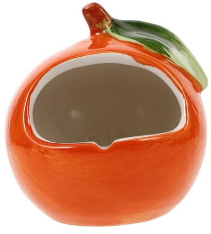 ABOOFAN Pot De Fleur en Résine Orange pour Plantes D'intérieur Cache-Pot Créatif pour Décoration Moderne Et Présent Maison Solide Et Sûr à Utiliser