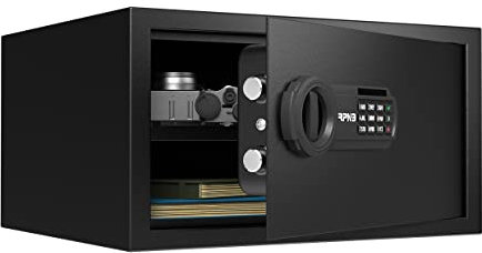 RPNB Caja fuerte de lujo y cerradura, Caja fuerte, Caja fuerte de teclado digital, Buena conservación para el hogar, hotel y oficina, comercio, joyas, pistolas, especies. 28 l