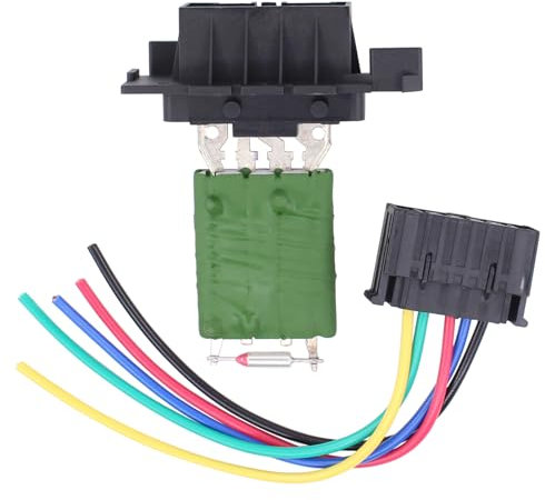 Widerstand Heizungsgebläse Gebläseregler Vorwiderstand Heizung Gebläsemotor Lüfterwiderstand mit Kabelbaum für Jumper Boxer Corsa D E Movano C Adam Grande Punto Evo 199 Doblo Fiorino Linea Qubo Mito