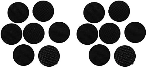 Jrpzcv Reemplazo 12Pcs Analog Joystick Palillo Tapa Boton para PSP 1000 Negro