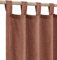 KOUFALL Terrakotta-Vorhänge aus Leinen-Mischgewebe für Wohnzimmer, 132 x 244 cm Länge