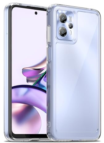 Liisooka Case for Motorola Moto G13 / G23, Military Grade Drop Protection Phone Case, Yellowing Resistant, Anti-Scratch Hard PC Back, Shockproof Hard Ultra-Thin Protective Cover, Clear