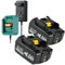 2X 18V 8,0Ah Ersatzakku für Makita Akku BL1830 BL1850 BL1860 BL1860B BL1850B BL1830B BL1840 BL1820 BL1815 BL1835 BL1845 194205-3 LXT-400 with LED Indikator