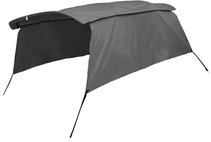 A ABSOPRO 600D 4 Proa 8'L x 54 H x 91-96 W Bimini Superior Lona Cubierta Gris Reemplazo de artículo
