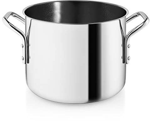 Eva Trio | Stainless Steel Topf 2,2 l 16 cmkeramischer Slip-Let®-Antihaftbeschichtung | Geeignet für eine Vielzahl von Küchenaufgaben