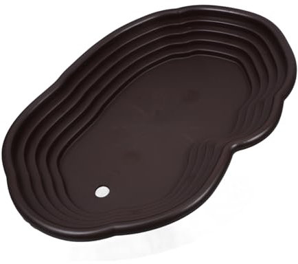 Yardwe Lavabo De Baño para Tortugas con Rampa Bebedero para Reptiles Comedero para Tortugas Plataforma con Rampa para Bañera para Reptiles Terrario