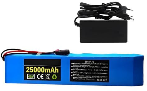 Batterie au Lithium Li-ION 48V 25ah for vélo électrique pliant intégré, avec chargeur et BMS(XT60+DC)