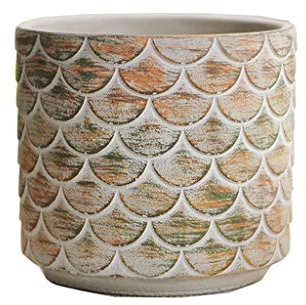 GLJTUO Vasi per Piante da Giardino per Esterni E Interni, Vasi per Fiori in Cemento, Vasi per Fiori da Esterno, Giardino, Cortile, Casa, Tavolino da caffè, Ufficio, Decorazione, Vas,Grey-Gold