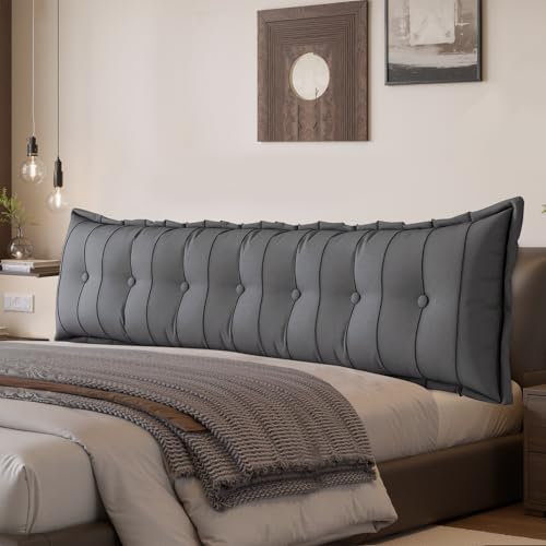 LELEFIDO Rückenkissen, Lesekissen für Bett und Sofa, Bequeme bettkopfteil, Keilkissen, Wandkissen, Sitzkissen, Großes Rückenkissen mit waschbarem Bezug - perfekt zum Anlehnen im Bett