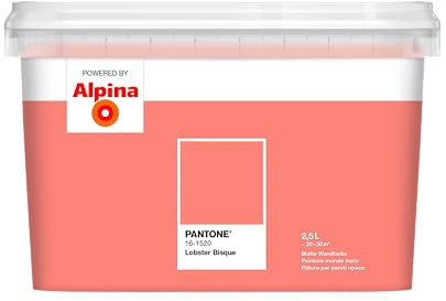Alpina PANTONE Lobster Bisque – Wandfarbe im PANTONE-Farbton – 2,5 Liter