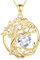 FANCIME Collier Pendentif Arbre de Vie Femme, Pendentif Arbre Plaqué Or 14K avec Pierres de Zircon, Bijou Cadeau Anniversaire pour Elle, Longueur de Chaîne : 40+5 cm