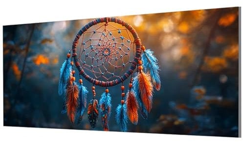 Feder Malen Nach Zahlen Erwachsene Groß XXL 100x200cm, Malen Nach Zahlen Netto DIY Farbe Acrylfarbe ölgemälde Set mit Pinseln für Zimmer Deko Wand Aesthetic, Geschenke für Frauen, Rahmenlos Model-0398