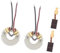 Wivplex Paire de Porte-balais en Carbone 3x8x13mm, 2 pièces, compatibles avec HILTI SFC14A SFC14-A SFC 22-A 22A, pièces d'outils électriques Porte-balais d'alternateur de Voiture