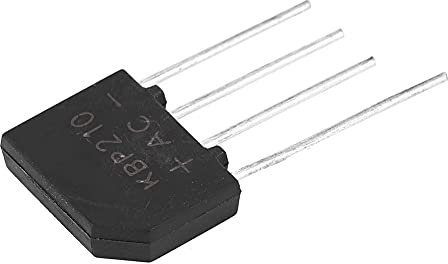 Bridge de Diode 2A 1000V KBP210 Bridge de Redresseur, Petite Taille pour les Appareils électroménagers et les Circuits électroniques Industriels (5 ceux vendus)
