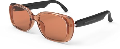 Energy Sistem Occhiali da sole con connessione Bluetooth, lenti anti-fulmini blu polarizzate con protezione UV400+, microfono integrato e certificato IPX5 (Urban Amber)