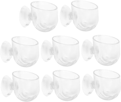 Toyvian 8 Pièces Pot Suspendu pour Aquarium Décoration de Paysage Aquatique Support de Plantes Acrylique pour Aquariums Eau Douce et