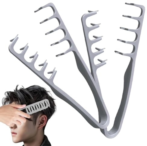 VRYNDH 2 Stück Styling Kamm mit Struktur, haarzange, textur kamm，Haarstyling mit breiten Zinken für mehr Volumen, mit breiten Zinken, Haaransatz