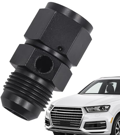Vitsrisea Raccord de manomètre d'huile, connecteur femelle pour tuyau de pression d'huile - Régulateur de pression du radiateur ' - Avec porte compteur 1/8NPT 4/6/8/10/12AN filetage
