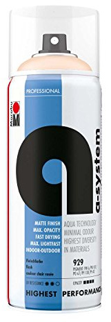 Marabu 21200018929 – Système de Peinture à la Chair – Peinture aérosol de qualité supérieure – Peu de pollution des odeurs grâce à la Base d'eau – Séchage Rapide – pour l'intérieur et l'extérieur –
