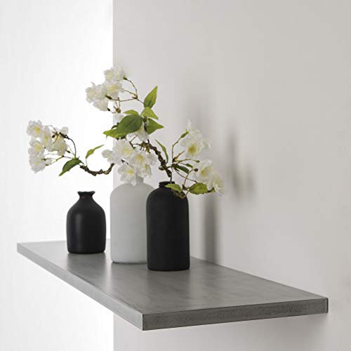 DURAline Wandregal Regalbrett Regal Brett XS2 Concrete Look | grau (80 x 23,5 x 2 cm)