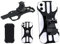 CARALL Porta Cellulare da Bici Supporto Smartphone per Manubrio Moto Monopattino Elettrico Bicicletta MTB Universale 360° Rotabile Silicone Solo 4 Angoli Non Copri Tasti e Display