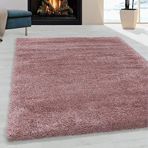 Fluffy Teppich, 160 x 230 Zentimeter, 3500 Zentimeter, Rosa