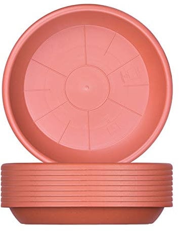 BigDean 9X Blumentopf Untersetzer Ø 34 cm Farbe Terrakotta Kunststoff Blumenuntersetzer Blumentopfuntersetzer passend zu Ø 35 cm Blumentöpfen