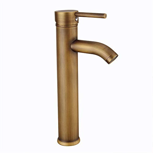 Rubinetto Bagno Lavabo Monocomando Ottone Rubinetto Bagno, Regolazione A Caldo E Freddo, Per Miscelatore Lavabo E Rubinetti Per Bidet, Valvola In Ceramica, Ottone Antico